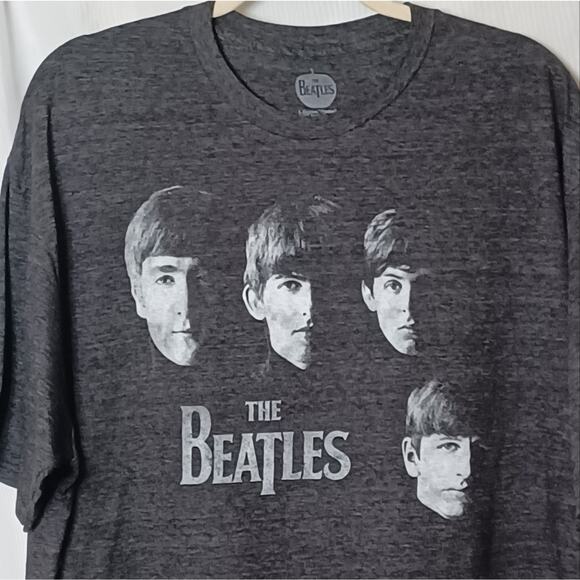 THE BEATLES Gray Crew Neck Short Sleeve T-Shirt. Size 2X - Picture 4 of 9